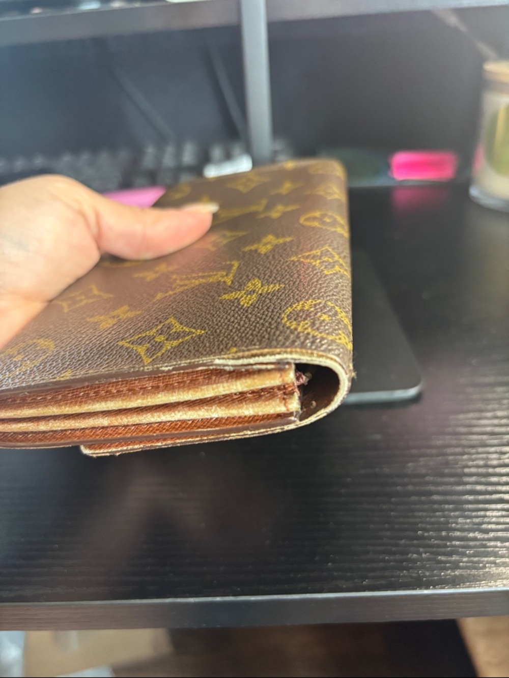 Louis Vuitton Monogram Canvas Wallet in Brown and Gold - Picture 6 of 17
